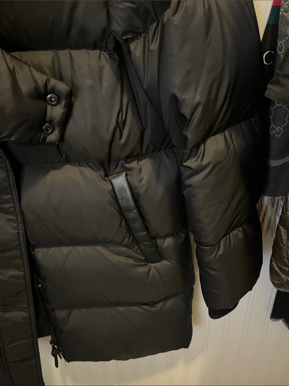 Ladies Black Puffer Coat - Insulated Winter Jacket